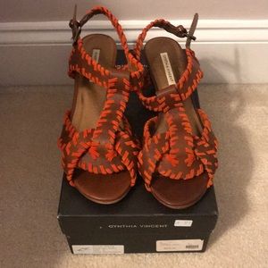 Cynthia Vincent Maya Wedge Sandals